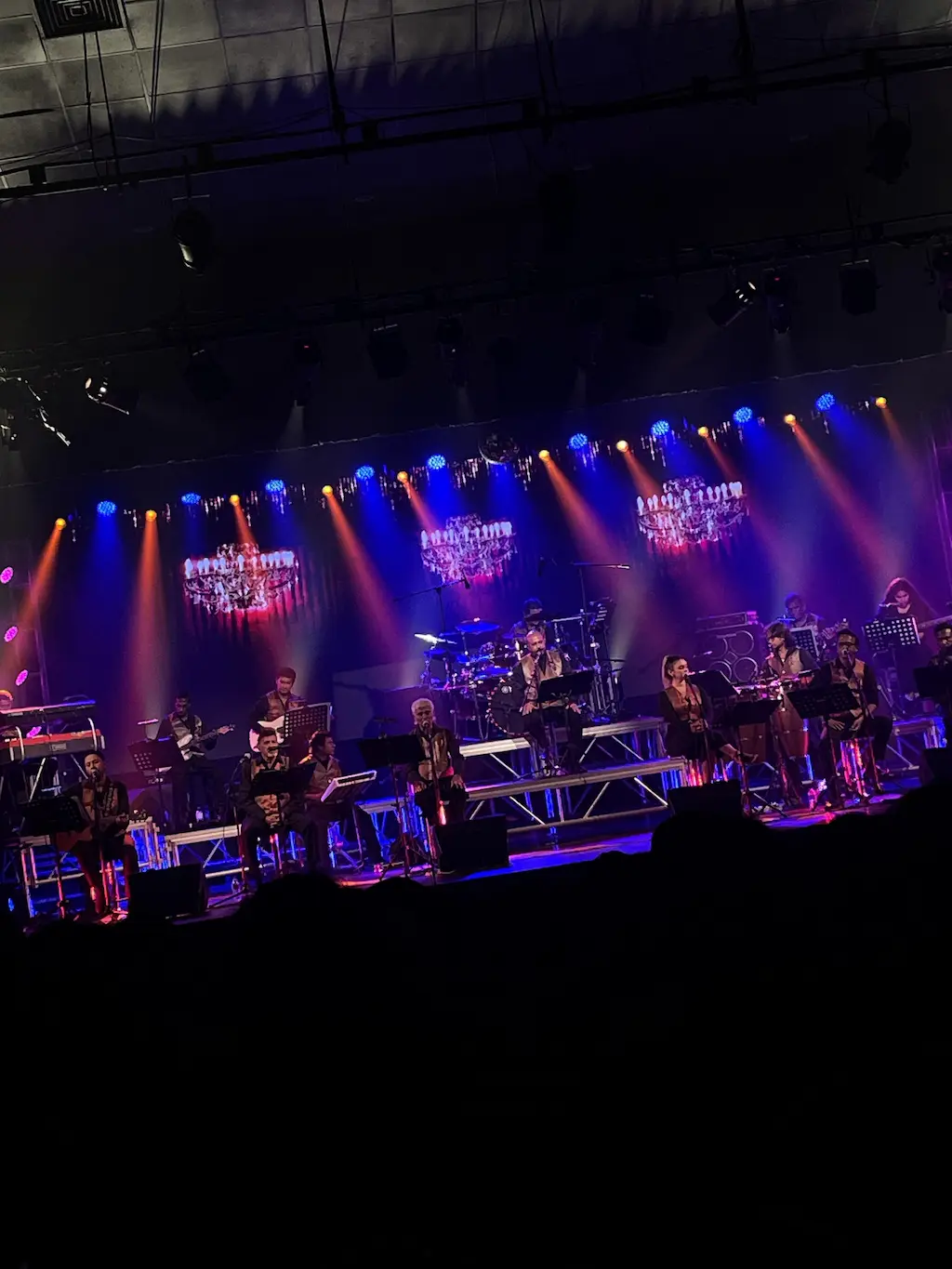 Stage visuals at Tribute concert